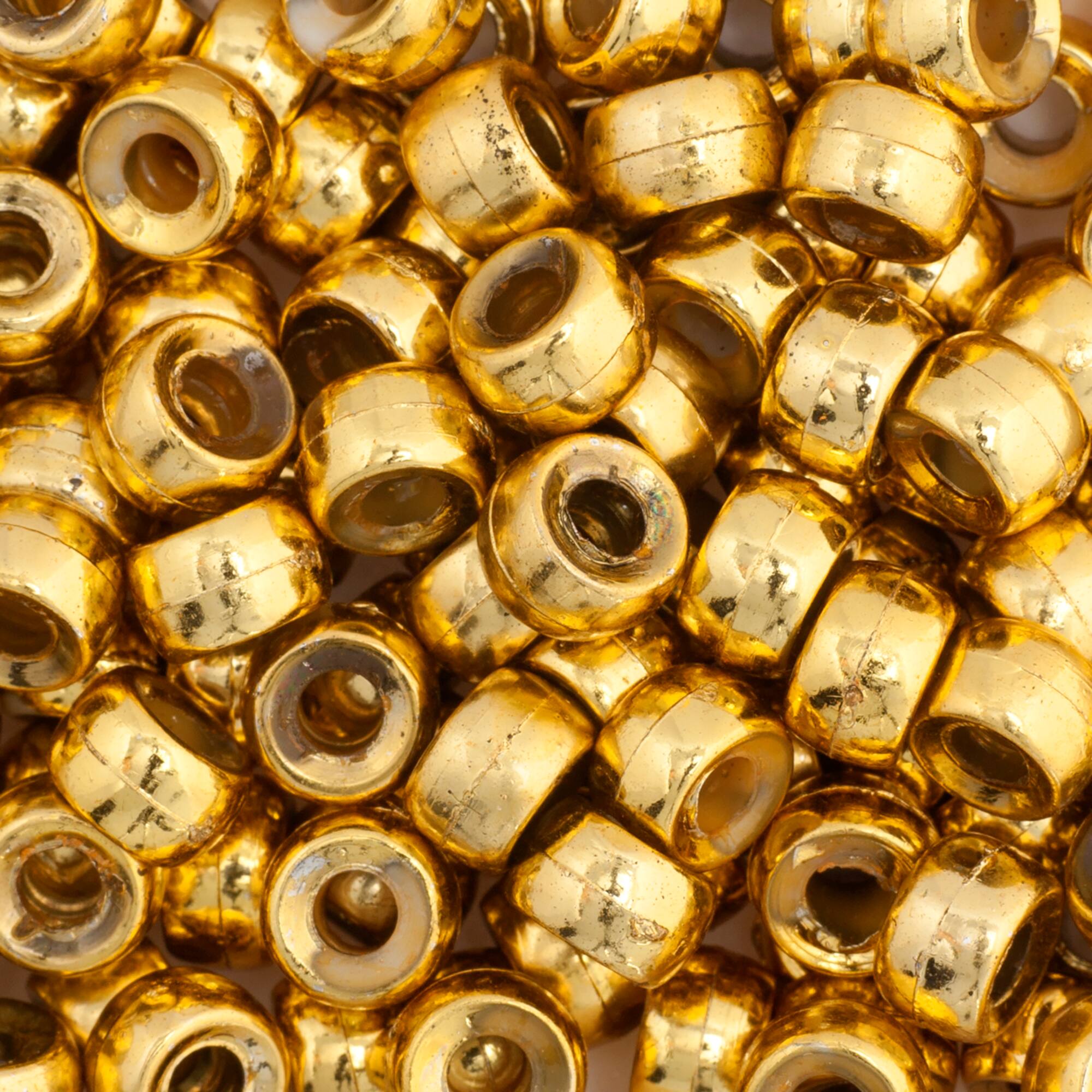 John Bead 6mm Metallic Mini Pony Beads